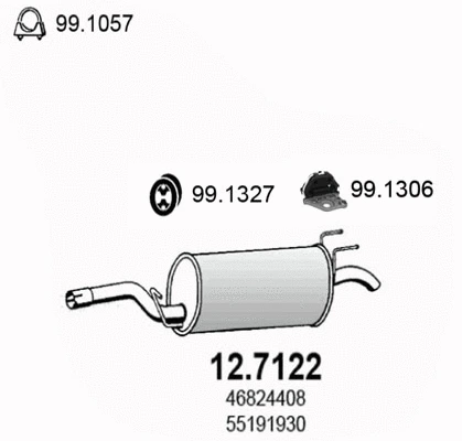 Rear Muffler (12.7122)
