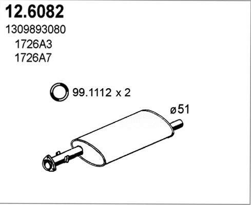 Centre Muffler (12.6082)