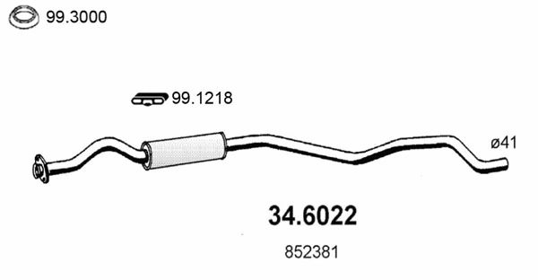 Centre Muffler (34.6022)