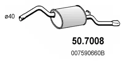 Rear Muffler (50.7008)