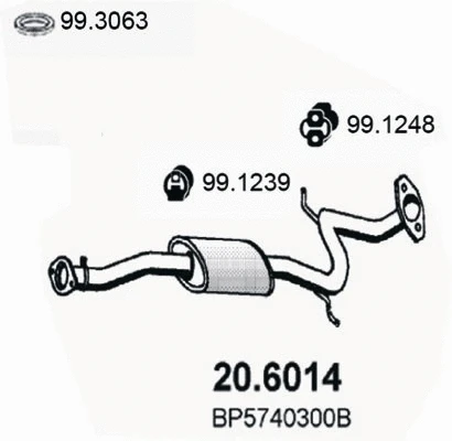Centre Muffler (20.6014)