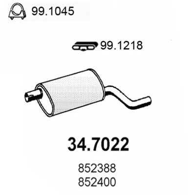 Rear Muffler (34.7022)