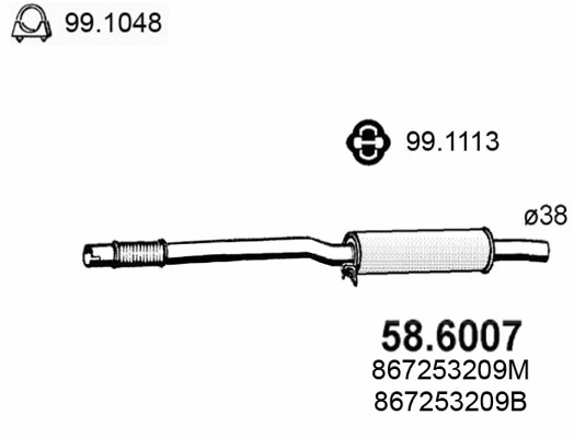 Centre Muffler (58.6007)