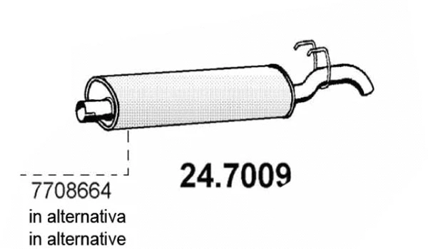 Rear Muffler (24.7009)