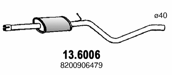 Centre Muffler (13.6006)