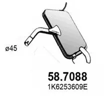 Rear Muffler (58.7088)