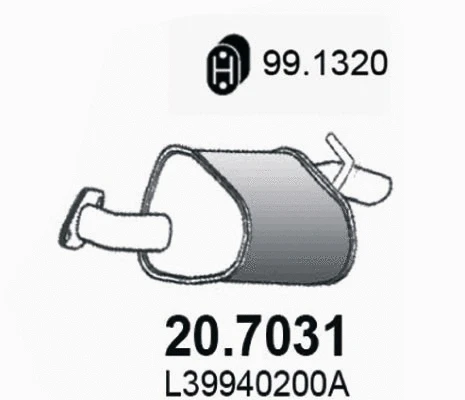 Rear Muffler (20.7031)