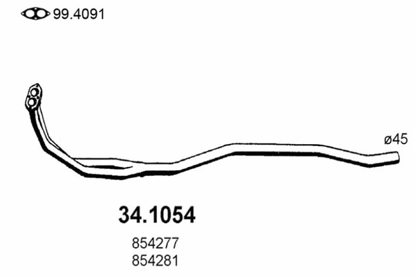 Exhaust Pipe (34.1054)