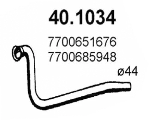 Exhaust Pipe (40.1034)
