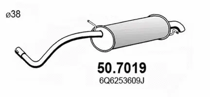 Rear Muffler (50.7019)