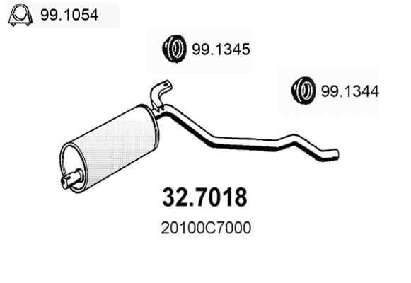 Rear Muffler (32.7018)