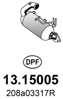 Soot/Particulate Filter, exhaust system (13.15005)