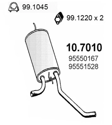 Rear Muffler (10.7010)