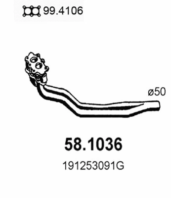 Exhaust Pipe (58.1036)