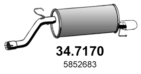 Rear Muffler (34.7170)