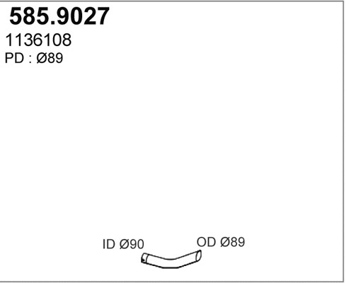 Exhaust Pipe (585.9027)