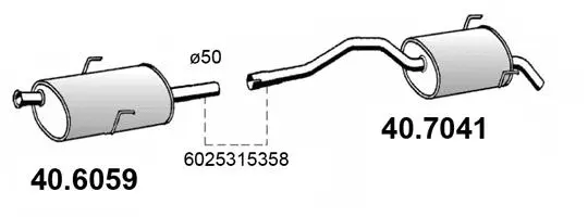 Rear Muffler (40.7041)