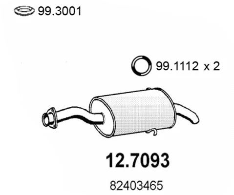 Rear Muffler (12.7093)