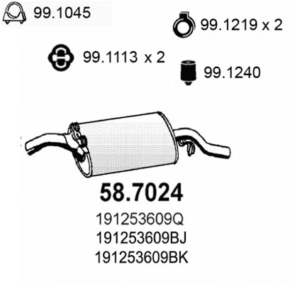 Rear Muffler (58.7024)