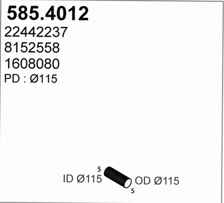 Flexible Pipe, exhaust system (585.4012)