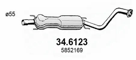 Centre Muffler (34.6123)