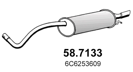 Rear Muffler (58.7133)