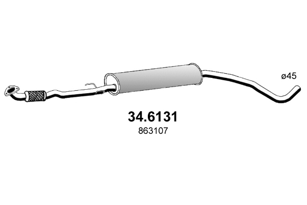 Centre Muffler (34.6131)