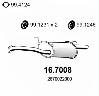 Rear Muffler (16.7008)