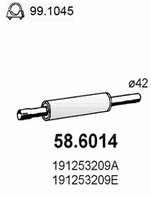Centre Muffler (58.6014)
