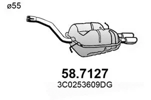 Rear Muffler (58.7127)