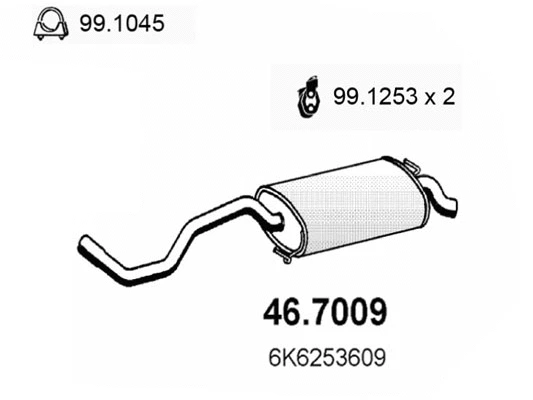 Rear Muffler (46.7009)