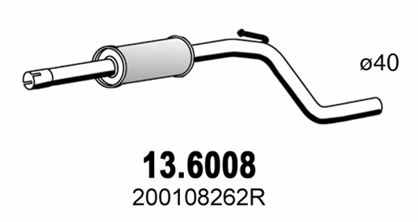 Centre Muffler (13.6008)