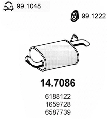 Rear Muffler (14.7086)