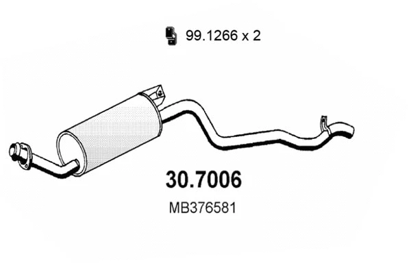 Rear Muffler (30.7006)
