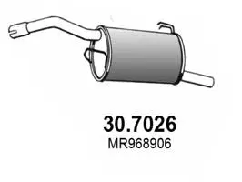 Rear Muffler (30.7026)