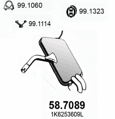 Rear Muffler (58.7089)