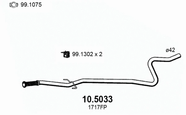 Exhaust Pipe (10.5033)