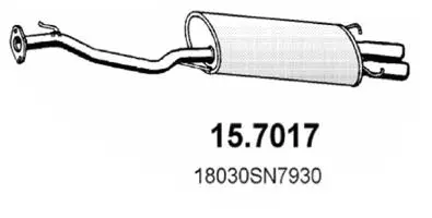 Rear Muffler (15.7017)