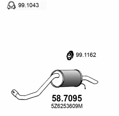 Rear Muffler (58.7095)