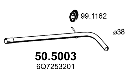 Exhaust Pipe (50.5003)