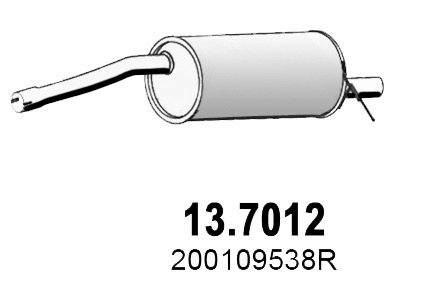 Rear Muffler (13.7012)