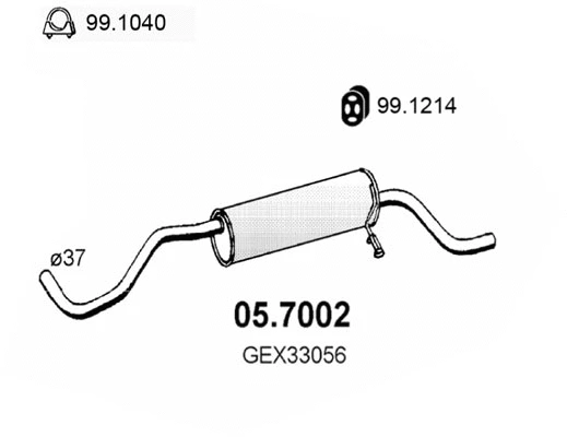Rear Muffler (05.7002)