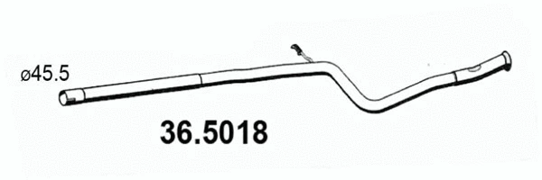 Exhaust Pipe (36.5018)