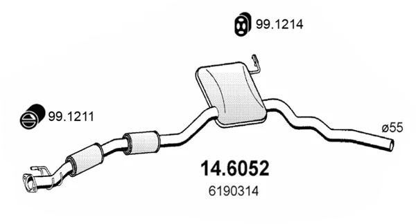 Centre Muffler (14.6052)