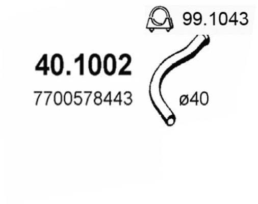 Exhaust Pipe (40.1002)
