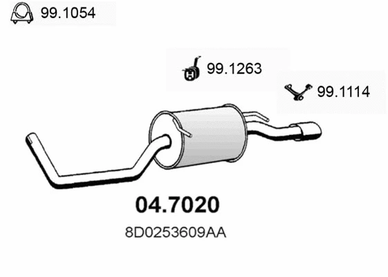 Rear Muffler (04.7020)