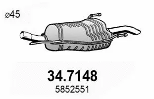 Rear Muffler (34.7148)