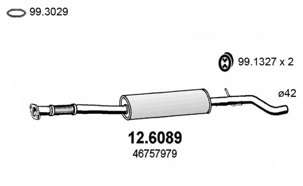 Centre Muffler (12.6089)