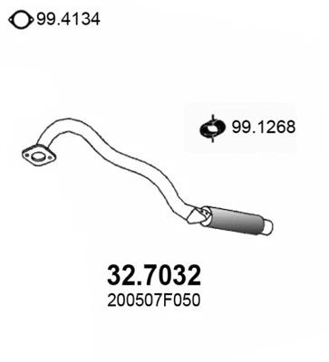 Rear Muffler (32.7032)