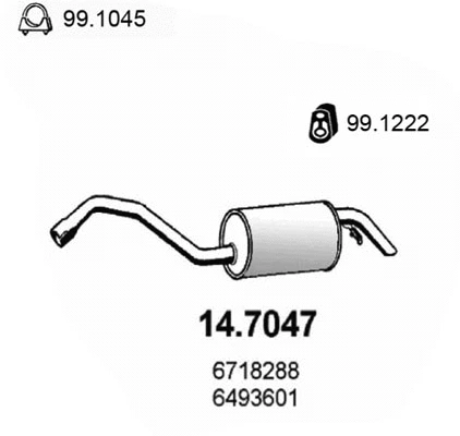 Rear Muffler (14.7047)